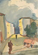 Dos peatones - Zolo Palugyay — vista de la obra