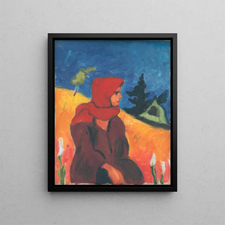 Zolo Palugyay - Village Girl in a Red Scarf.webp