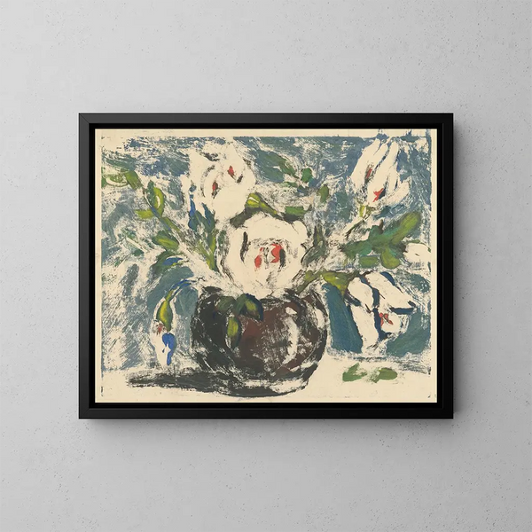 Jarrón con flores - Zolo Palugyay — cuadro enmarcado en la pared