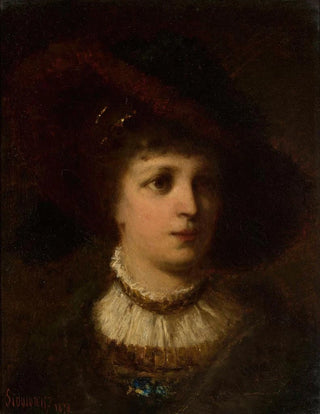 Zygmunt Sidorowicz - Portrait of a woman.webp
