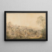 Vista de Varsovia desde los jardines del monasterio de San Casimiro - Zygmunt Vogel — cuadro enmarcado en la pared