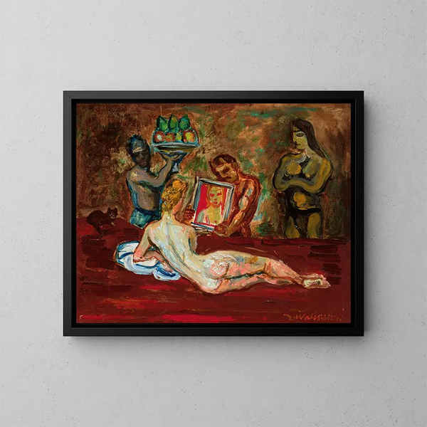 El espejo, dime tú - Zygmunt Waliszewski — cuadro enmarcado en la pared