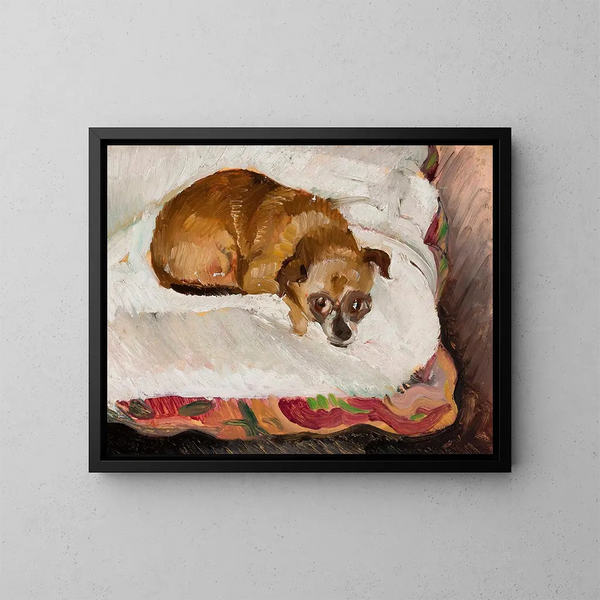 Sleeping Dog - Zygmunt Waliszewski — framed artwork on a wall
