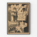 Póster vintage movilizador sobre el poder del libro