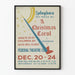 Póster vintage A Christmas Carol Teatro Federal