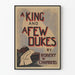 Póster vintage A King and A Few Dukes