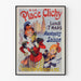 Póster vintage Place Clichy - Distribución de ramos de Niza