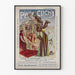 Póster vintage antiguo Plaza Clichy alfombra francesa y orientales