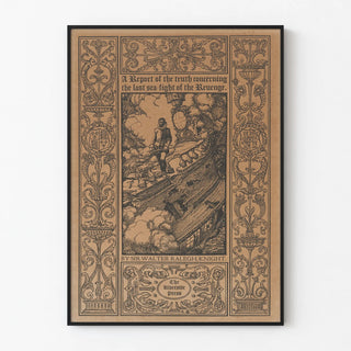 Vintage Poster A Report of the Truth Concerning the Last Sea-Fight of the Revenge