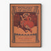 Póster vintage de la Academia de Música, danza y música