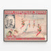 Vintage Poster of Adam Forepaugh Shows and Vaidis Twin Sisters — framed artwork on a wall