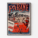 Póster vintage Bretaña – Paramé, bahía de Saint-Malo, presentado en un marco delgado sobre una pared clara.