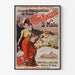 Vintage Brittany poster – Saint-Malo casino opening, shown in a slim frame on a pale wall.