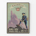 Póster de reclutamiento militar vintage 13o Batallón de Cazadores Alpinos Chambéry