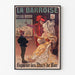 Póster publicitario vintage La Barroise, presentado en un marco fino sobre una pared clara.