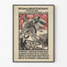 Wall decoration poster against militarism - ARTEM LEGRAND