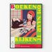Póster vintage de exposición de libros ilustrados neerlandeses 1890-1950