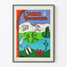 Vintage travel poster – L’Ain touristique, shown in a slim frame on a light wall.