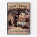 Póster vintage Aix-les-Bains, cueva de Lamartine, presentado en un marco delgado sobre una pared clara.