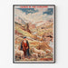 Vintage Gavarnie Chemin de fer d’Orléans poster, shown in a thin frame on a pale wall.