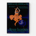 Póster vintage La Revue illustrée, enmarcado en un marco delgado sobre una pared clara.