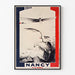 Póster vintage Nancy, meeting de aviación, presentado en un marco fino sobre una pared clara.