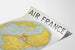 Póster vintage Air France Mapa de Reservas de Vuelos