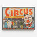 Póster vintage del circo Al G. Kelly y Miller Bros — cuadro enmarcado en la pared