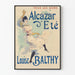 Póster vintage Alcázar de Verano con Louise Balthy