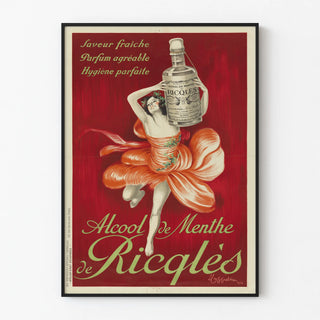 Vintage Ricqlès Peppermint Liquor Poster