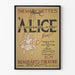 Vintage Poster Alice in Wonderland Marionettes Theater