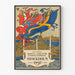 Póster vintage de exposición arte e industria Estocolmo 1897