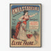 Póster vintage Embajadores Campos Elíseos por Elyse Faure