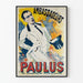 Póster vintage Embajadores Paulus el cantante popular