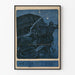 Vintage American Field Service Poster in blue and black