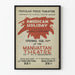 Póster vintage del teatro American Holiday Manhattan Theatre