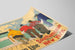 Vintage American Line Southampton - Cherbourg - New York Poster — artwork view
