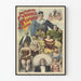 Póster vintage de la exposición fenómenos americanos