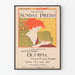 Póster vintage de Battleship Olympia Philadelphia Sunday Press