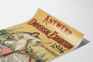 Vintage Poster for the 1894 Antwerp Universal Exposition