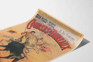 Vintage poster of the Arenas of Bois de Boulogne - Bullfighting events