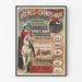 Vintage poster of bullfights at the Arenas of the Champs de Mars