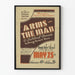 Póster vintage de teatro Arms and the Man