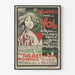Póster vintage de seguro contra el robo Fine Art Bruselas