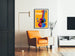 Póster decorativo Atchafalaya con guitarra colorida
