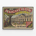 Póster vintage Au Bucheron - Gran fábrica y tiendas de muebles de París — cuadro enmarcado en la pared