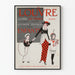 Póster vintage en el Louvre para ropa y ajuar infantil