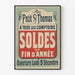 Vintage poster Year-End Sale at Le Petit St Thomas