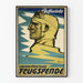 Vintage Bavarian aviation poster Aufwärts Oberbayerische Flugspende