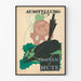 Vintage poster for ladies' hat exhibition